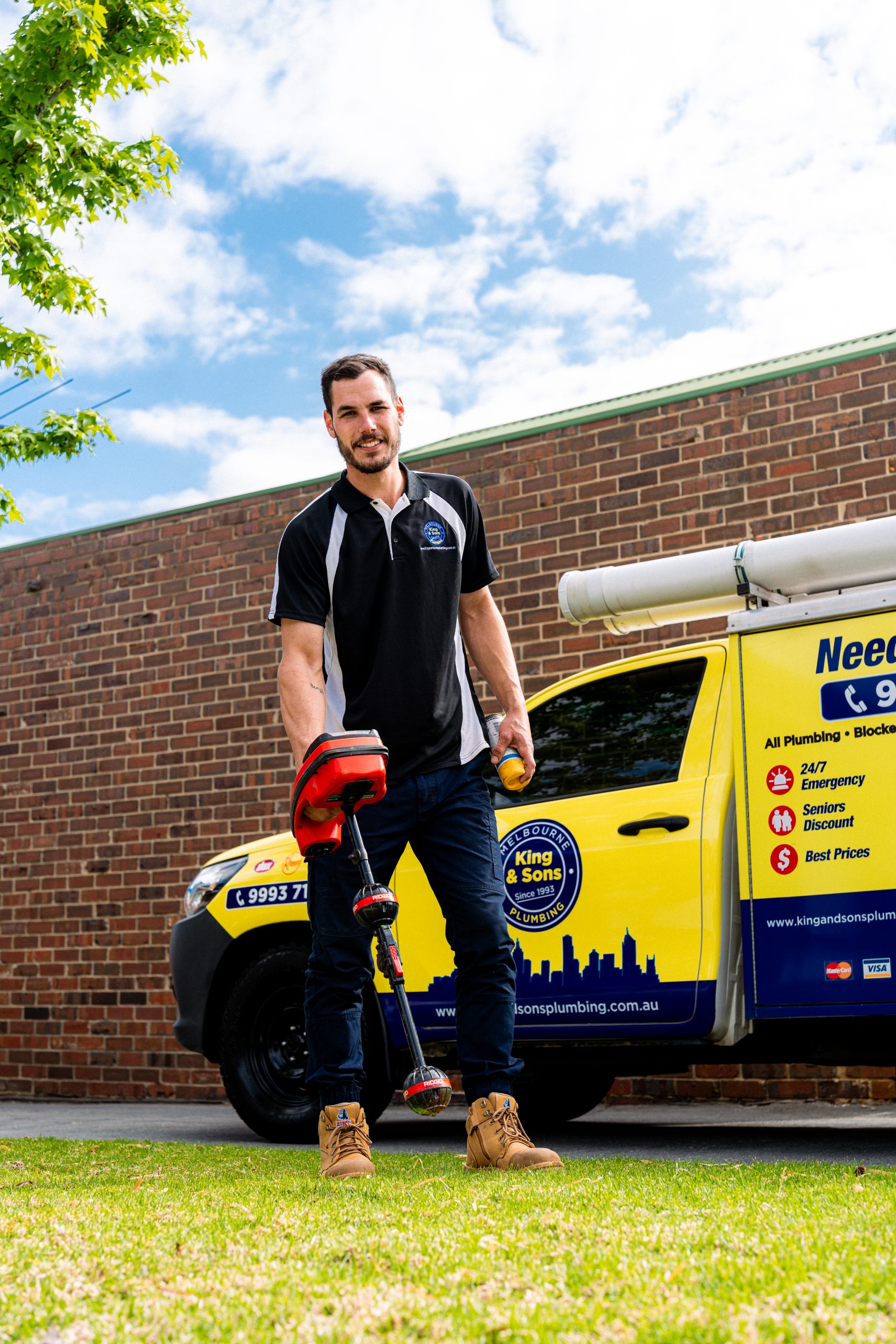 King and Sons Plumbing team on-site in Melbourne