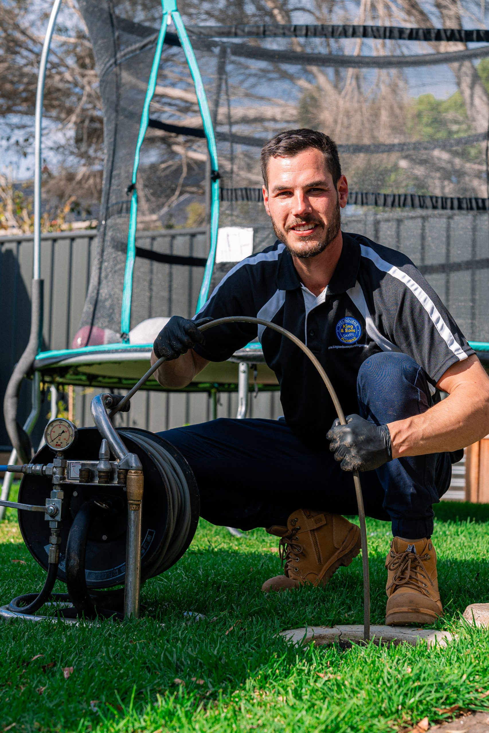 King and Sons Plumbing plumber attending a Melbourne property